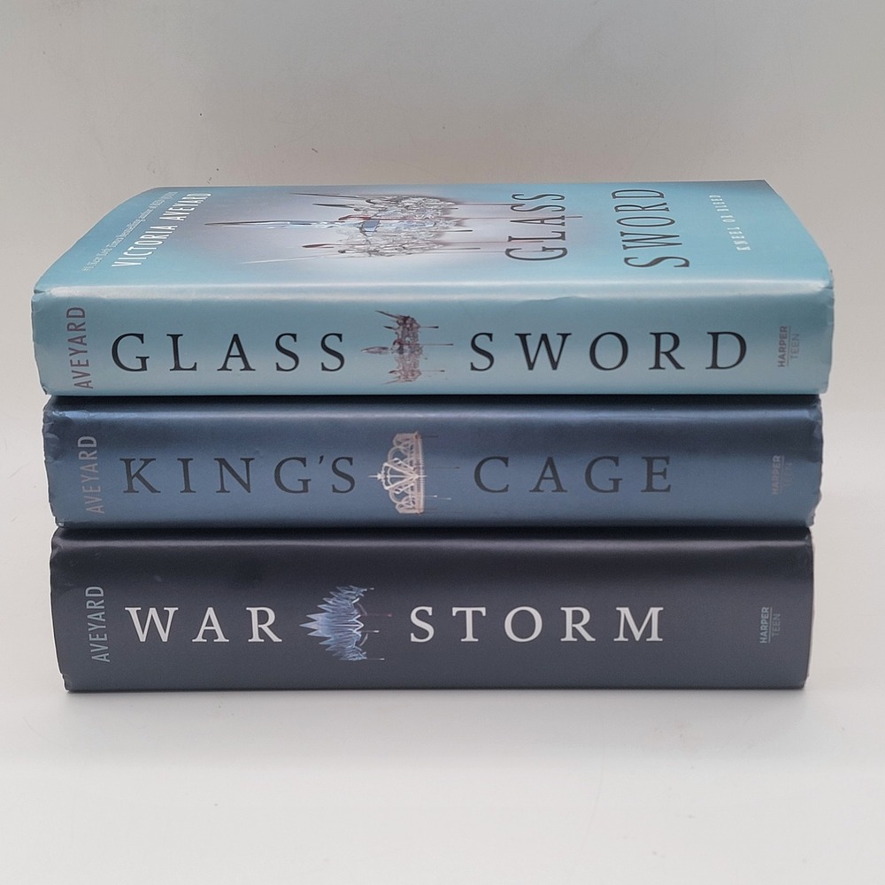 Victoria Aveyard Red Queen Series Lot Glass Sword Kings Cage Fantasy HC Set